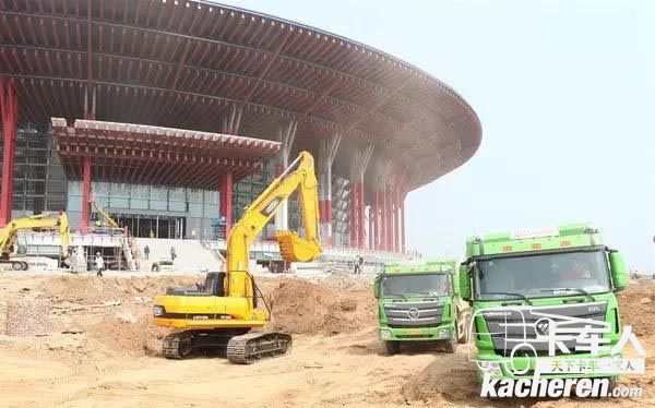 欧曼智能渣土车服务北京APEC峰会场馆建设