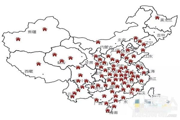 全国范围覆盖格尔发服务网点