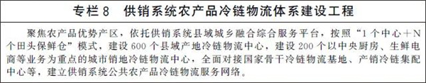 国务院办公厅   冷链物流    发展规划
