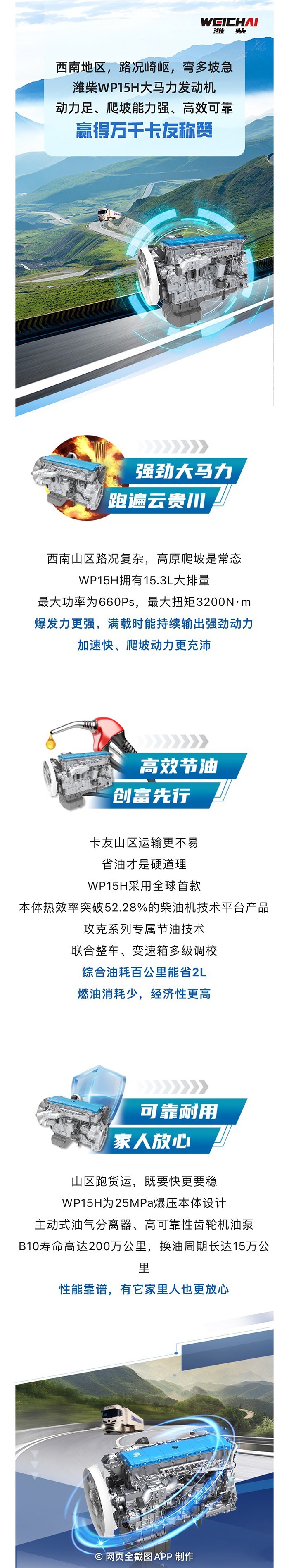 有潍柴WP15H,跑遍云贵川,蜀道不再难!